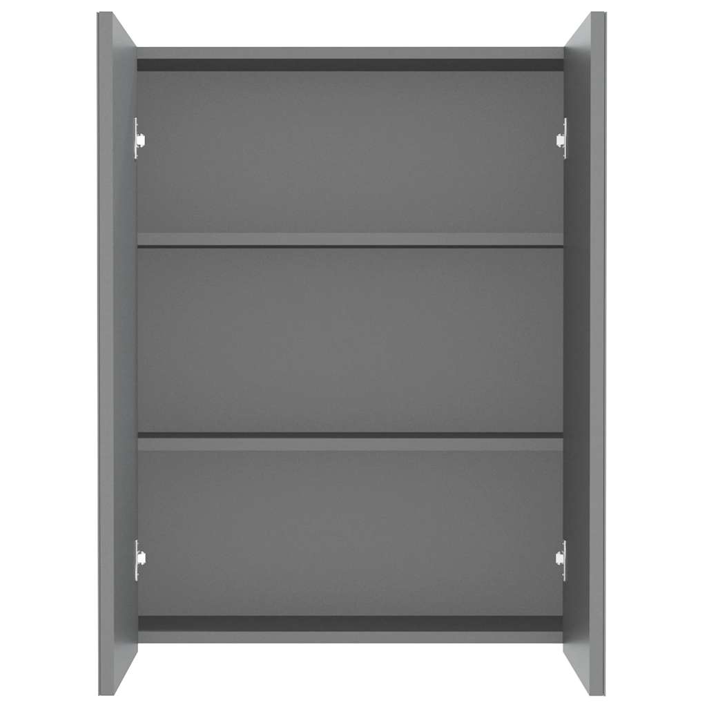 Kupaonski ormarić s ogledalom 60x15x75 cm MDF antracit