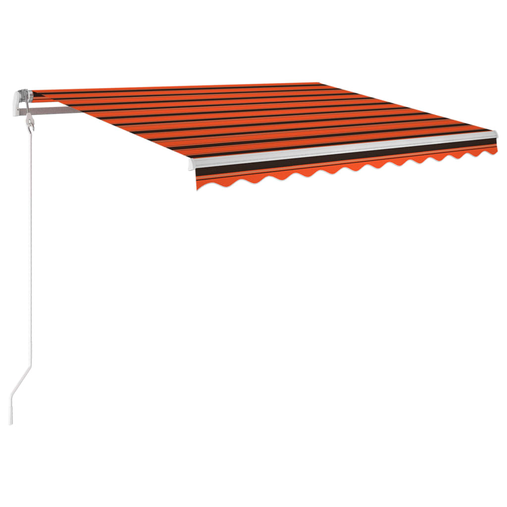 Automatska tenda sa senzorom LED 300x250 cm narančasto-smeđa
