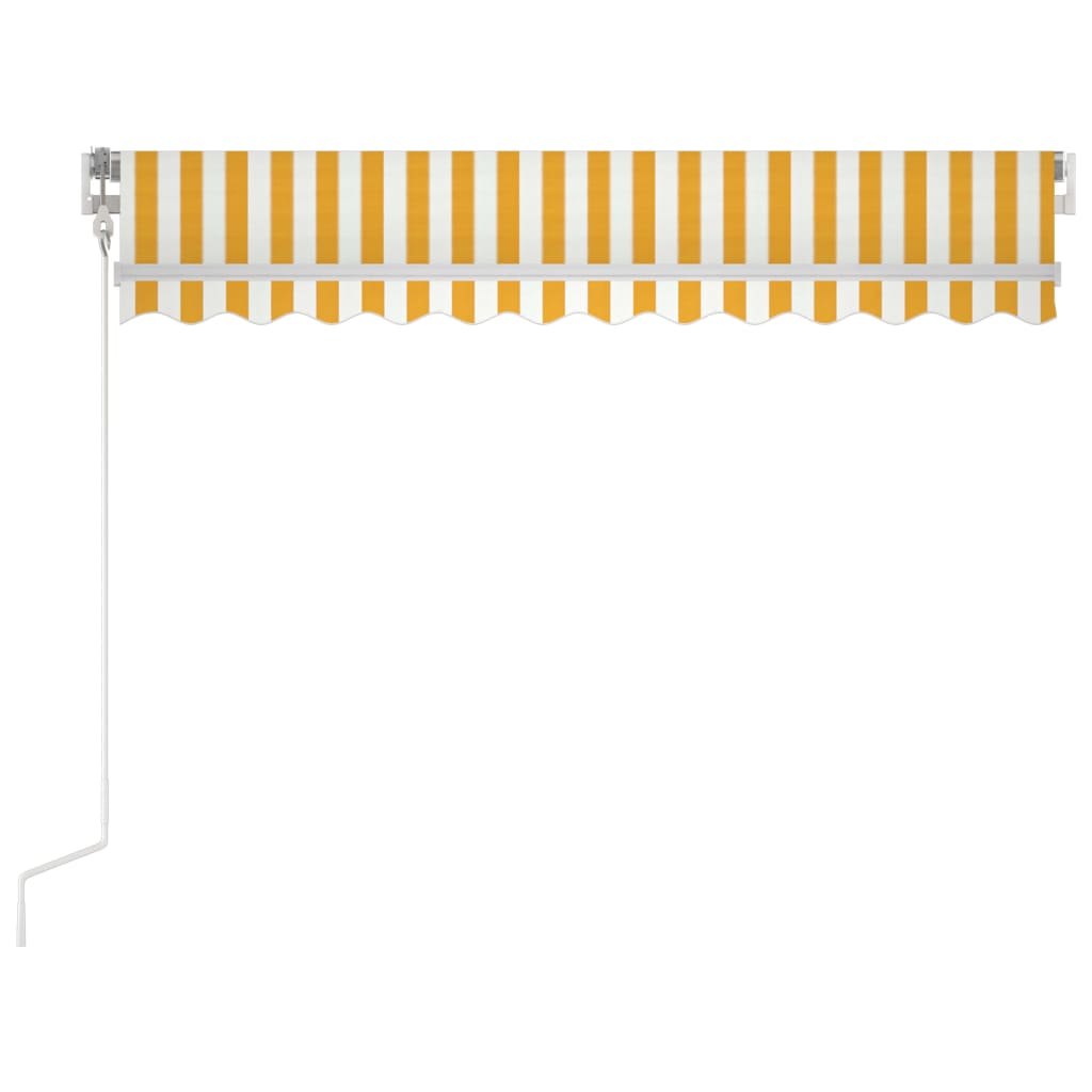 Tenda na ručno uvlačenje 350 x 250 cm žuto-bijela