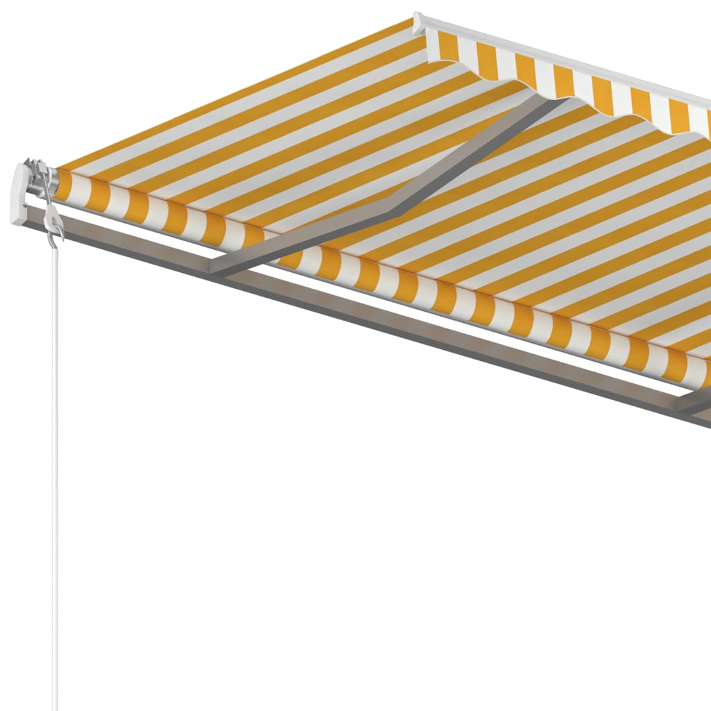 Tenda na ručno uvlačenje 350 x 250 cm žuto-bijela