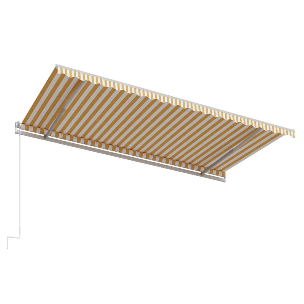 Tenda na automatsko uvlačenje 500x300 cm žuto-bijela