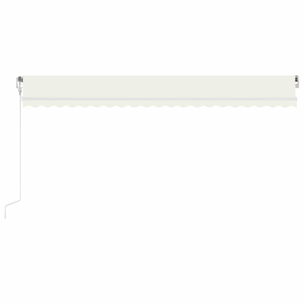 Automatska tenda sa senzorom za vjetar LED 500 x 300 cm krem