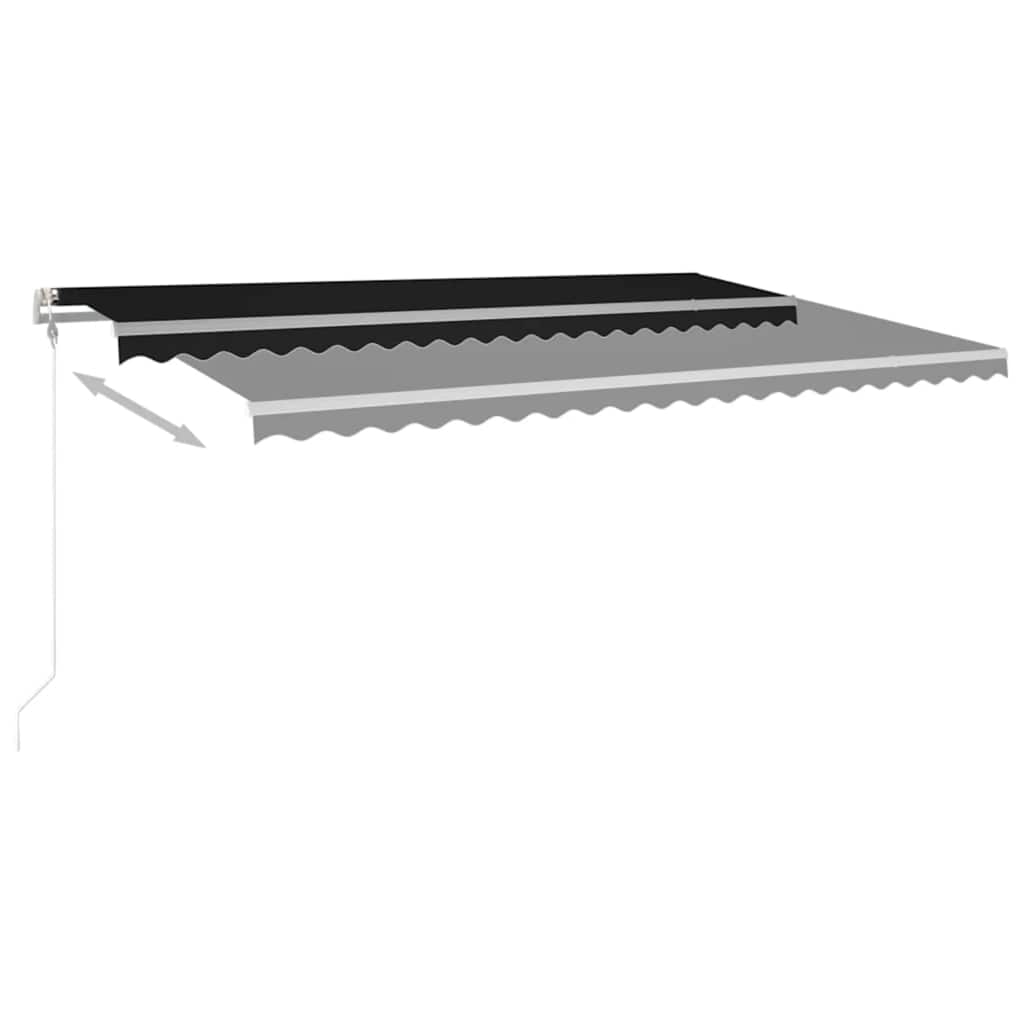 Automatska tenda sa senzorom za vjetar LED 500 cm antracit