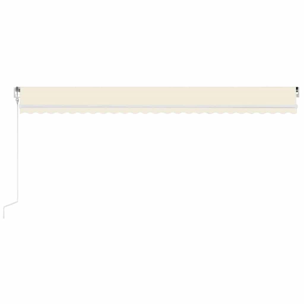 Automatska tenda sa senzorom za vjetar LED 600 x 300 cm krem