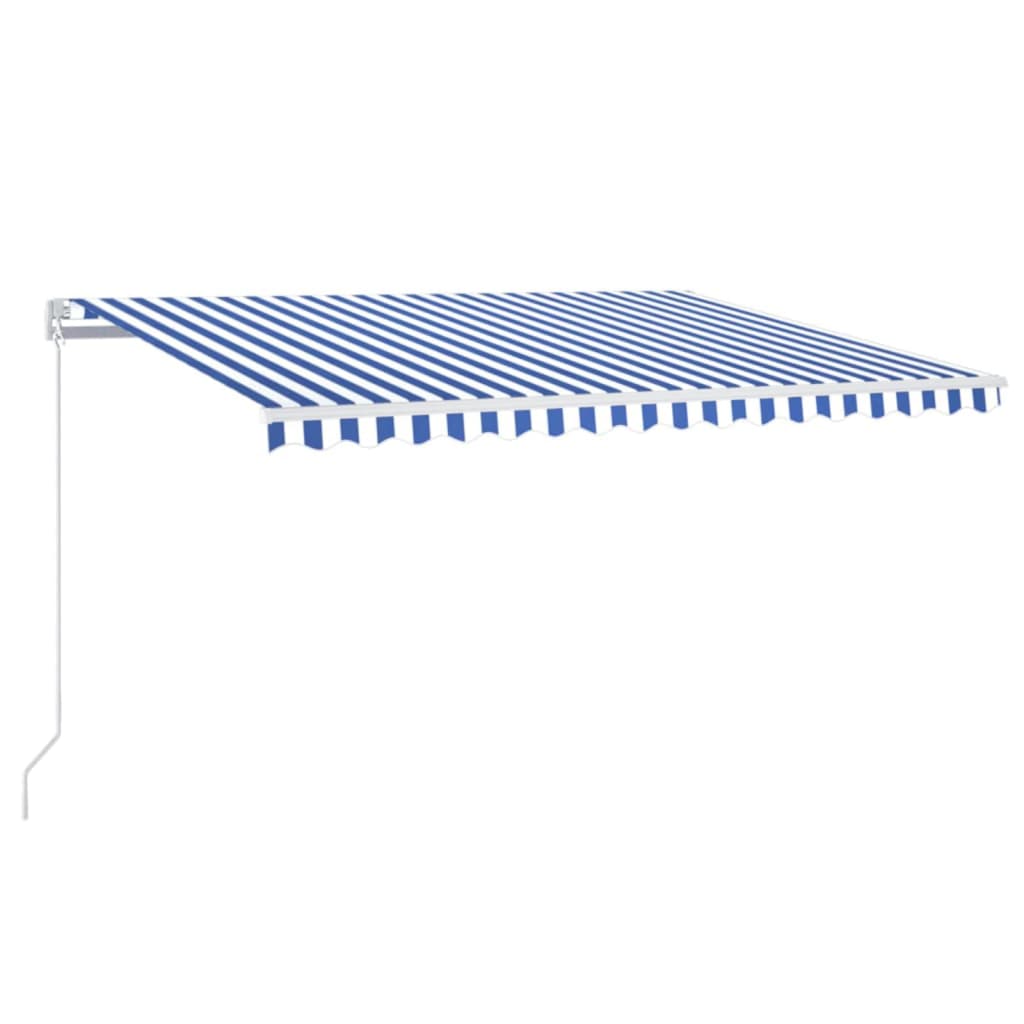 Tenda na ručno uvlačenje 400 x 350 cm plavo-bijela