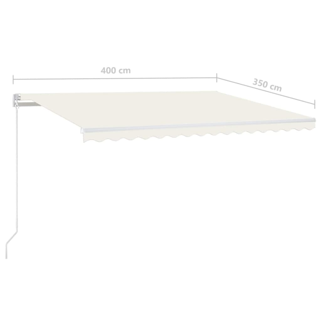 Tenda na ručno uvlačenje 400 x 350 cm krem
