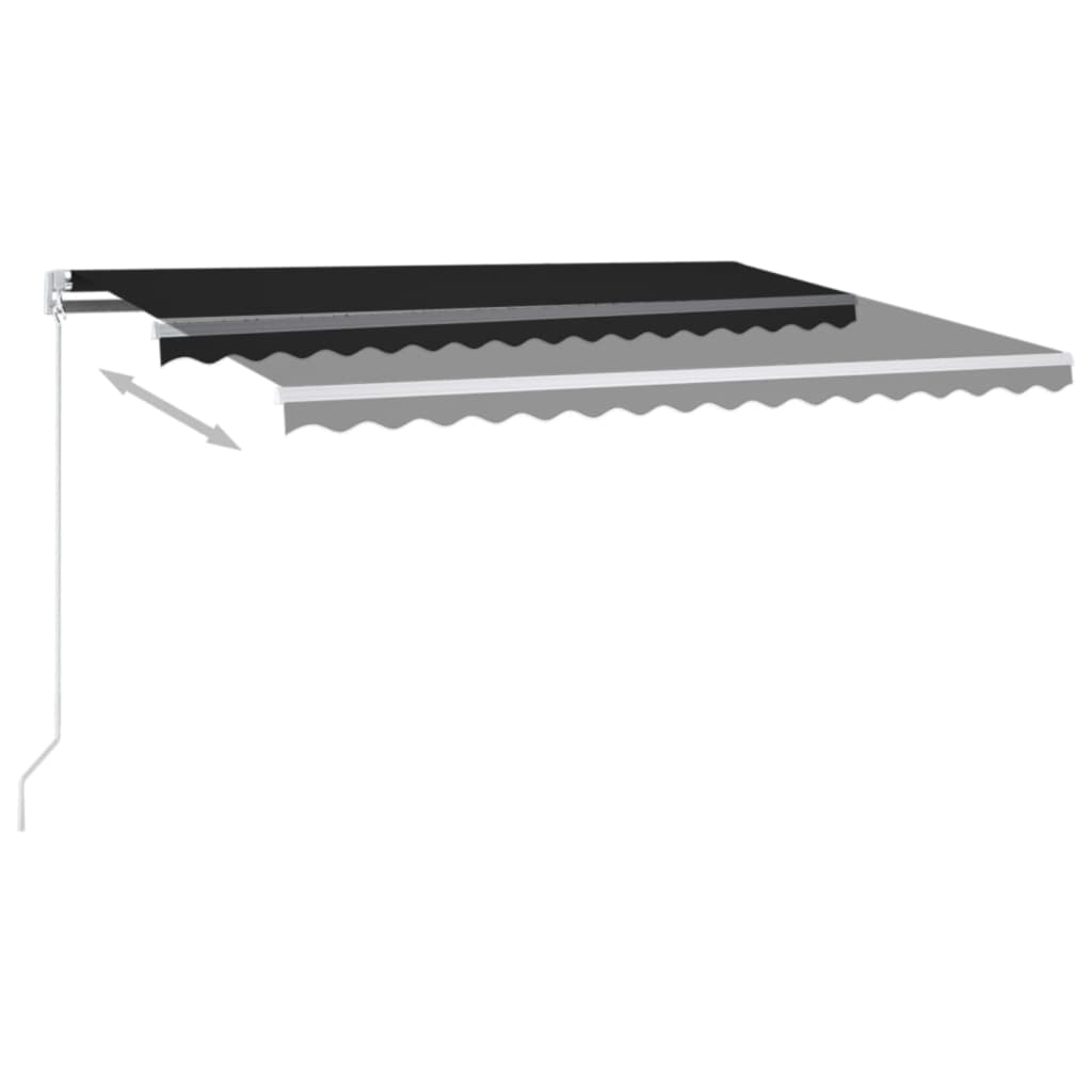 Tenda na ručno uvlačenje 400 x 350 cm antracit