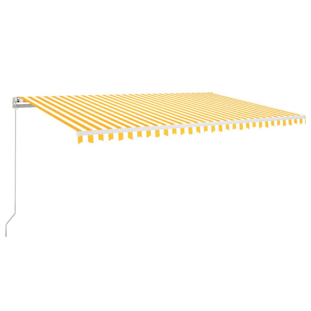 Tenda na ručno uvlačenje 500 x 350 cm žuto-bijela