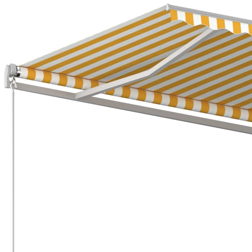 Tenda na ručno uvlačenje 600 x 350 cm žuto-bijela
