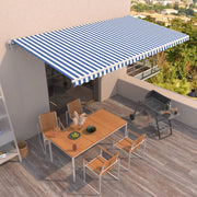 Tenda na automatsko uvlačenje 600x350 cm plavo-bijela