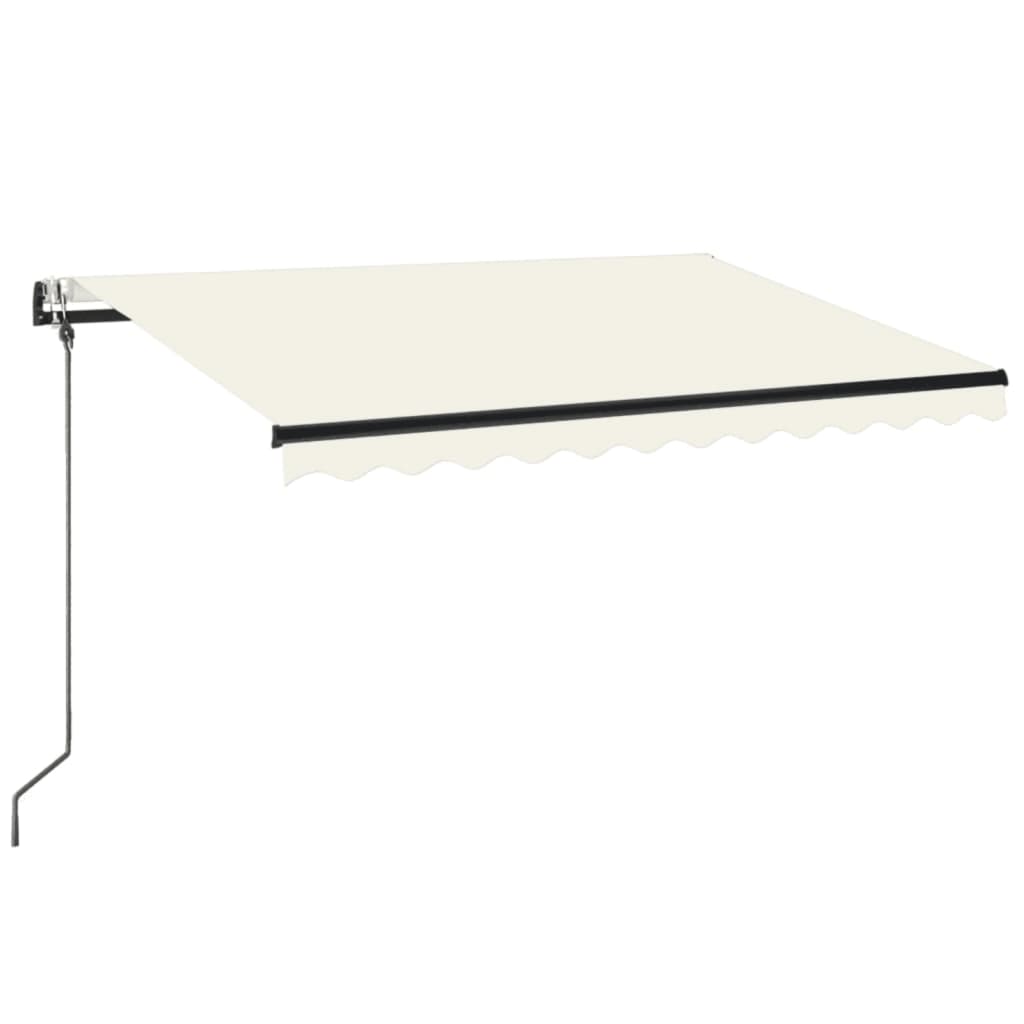 Automatska tenda sa senzorom za vjetar LED 350x250 cm krem