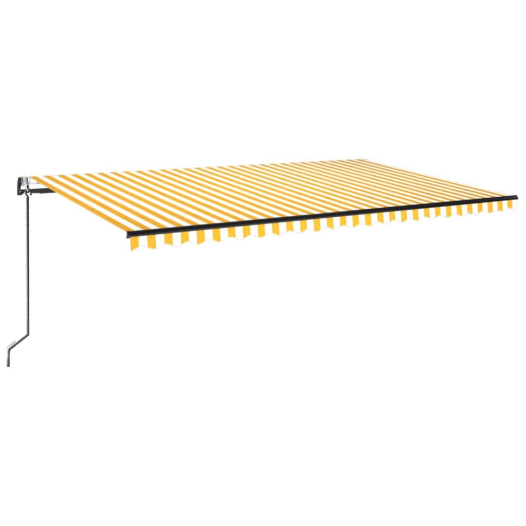 Tenda na automatsko uvlačenje 500x300 cm žuto-bijela