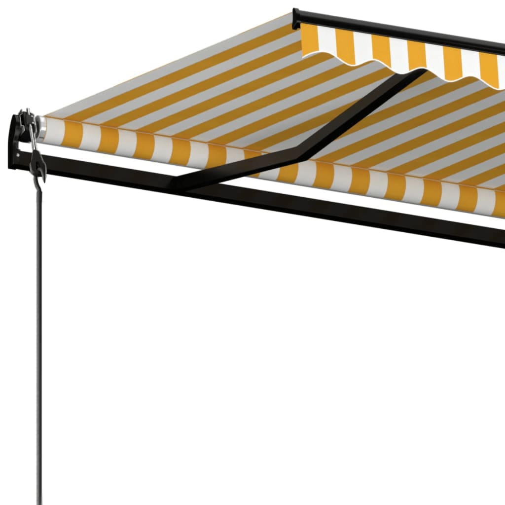 Tenda na automatsko uvlačenje 500x300 cm žuto-bijela