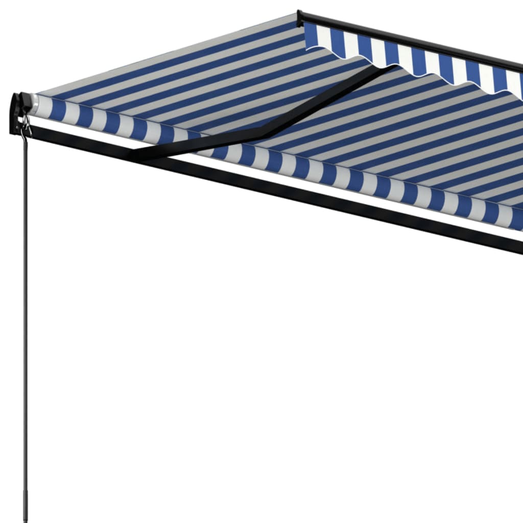 Tenda na ručno uvlačenje 450 x 350 cm plavo-bijela