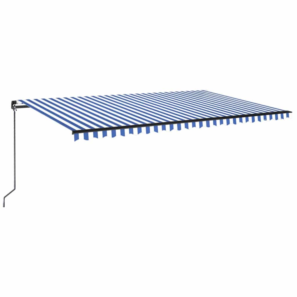 Tenda na ručno uvlačenje 500 x 350 cm plavo-bijela