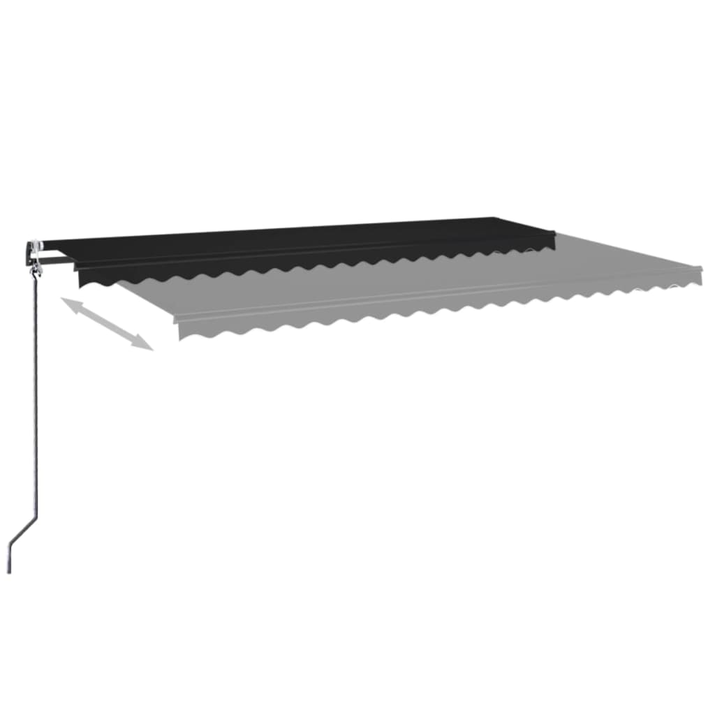 Tenda na automatsko uvlačenje 500 x 350 cm antracit