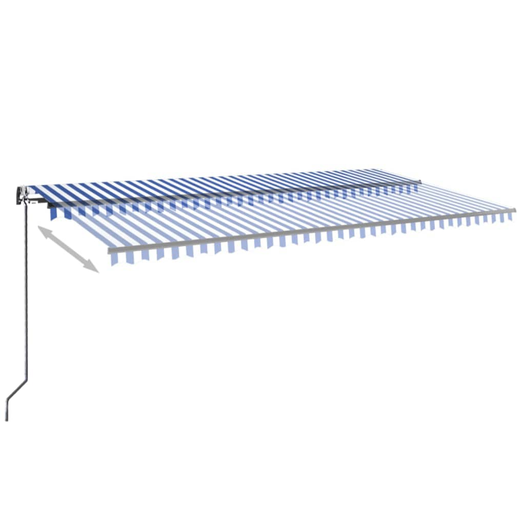 Tenda na automatsko uvlačenje 600x350 cm plavo-bijela