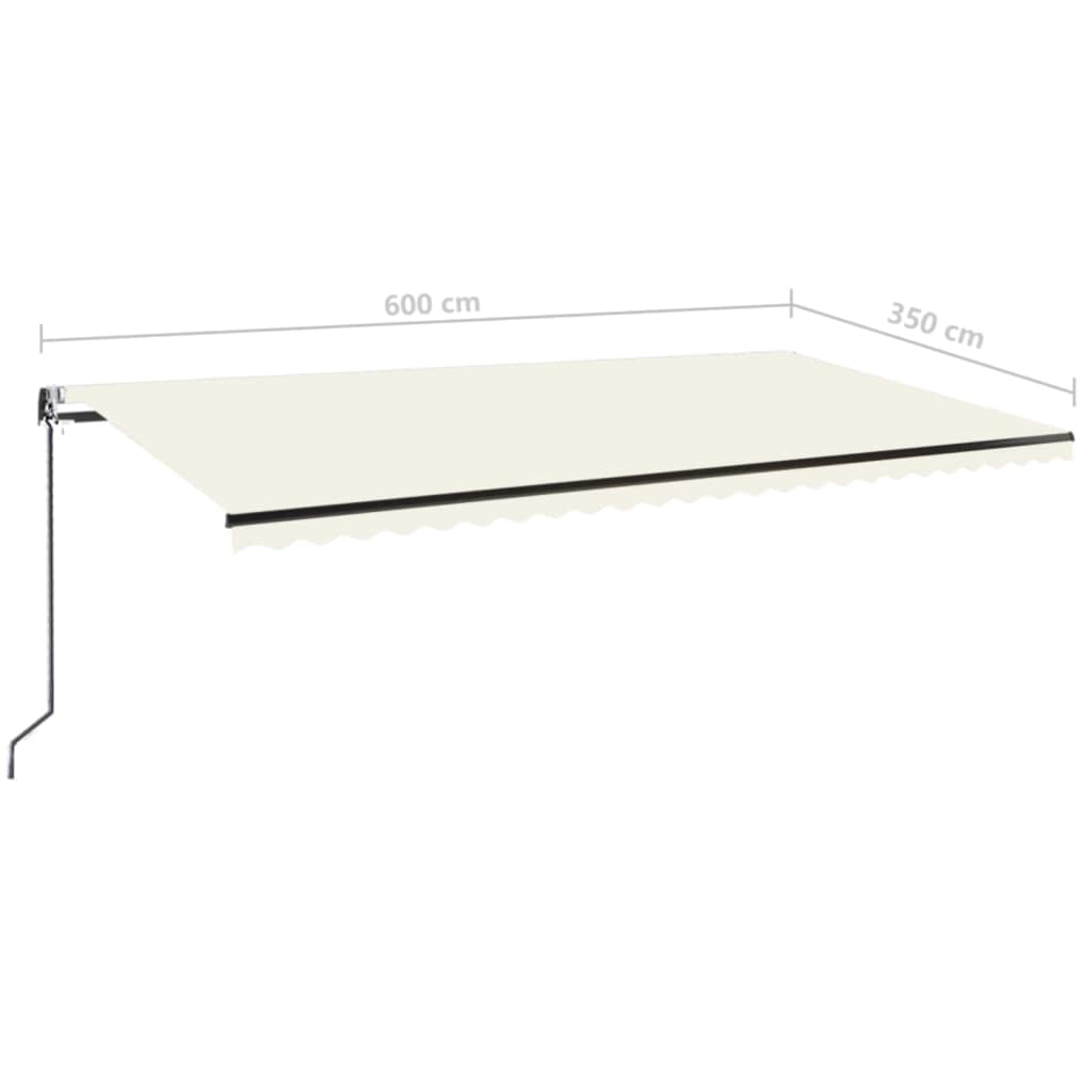 Tenda na automatsko uvlačenje 600x350 cm krem