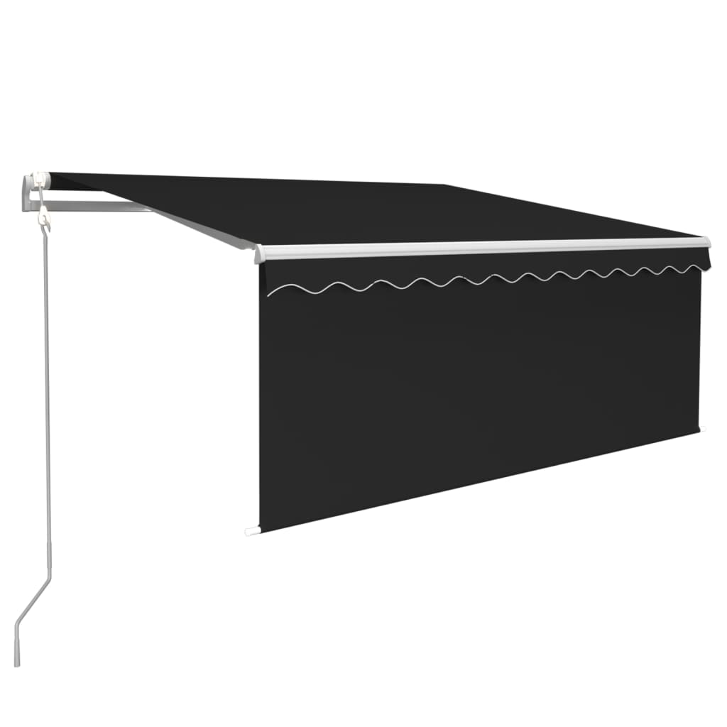 Automatska tenda s roletom i senzorom LED 3 x 2,5 m antracit
