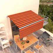 Tenda na ručno uvlačenje s roletom 3,5 x 2,5 m narančasto-smeđa