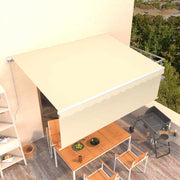 Tenda na ručno uvlačenje s roletom 4 x 3 m krem