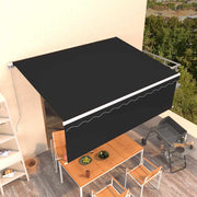 Tenda na ručno uvlačenje s roletom 4,5 x 3 m antracit