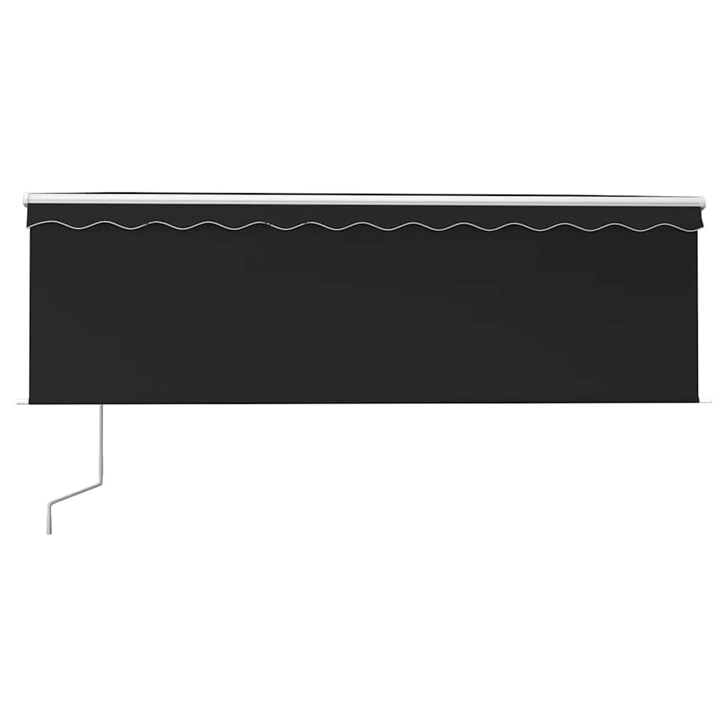 Automatska tenda s roletom i senzorom LED 4,5 x 3 m antracit