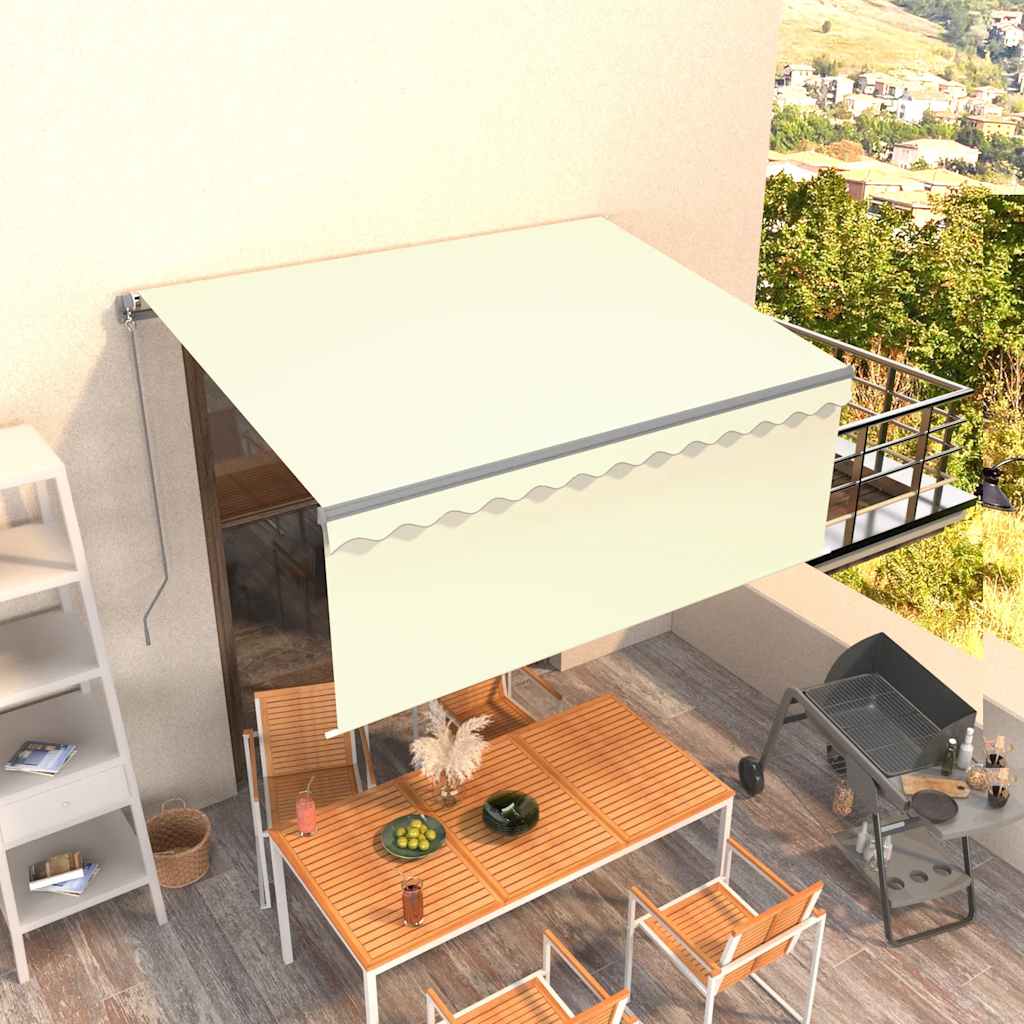Tenda na ručno uvlačenje s roletom 3 x 2,5 m krem