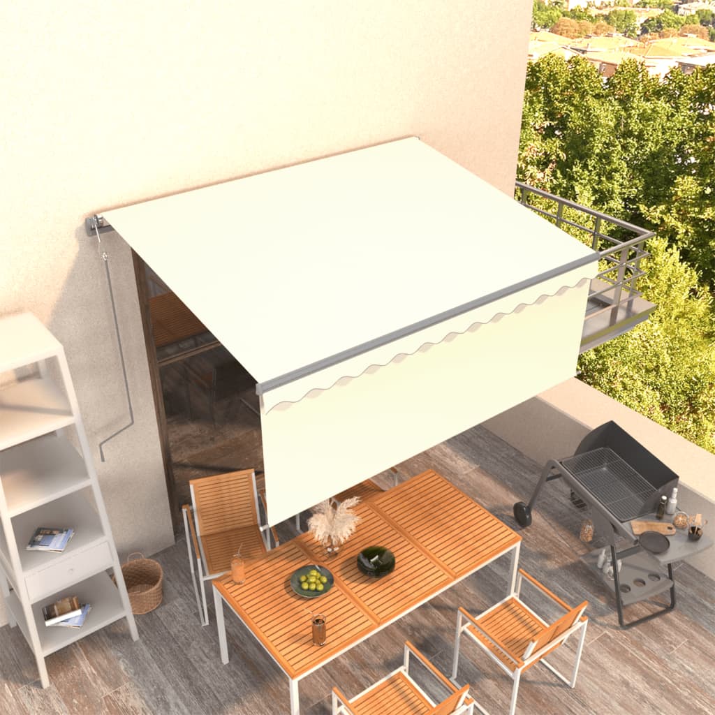Automatska tenda na uvlačenje s roletom 3,5 x 2,5 m krem