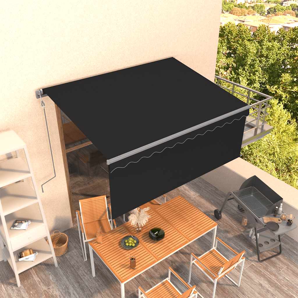 Automatska tenda na uvlačenje s roletom 3,5 x 2,5 m antracit