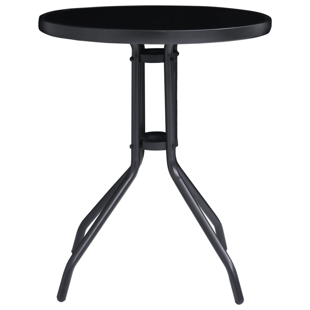 3-dijelni bistro set crni i antracit