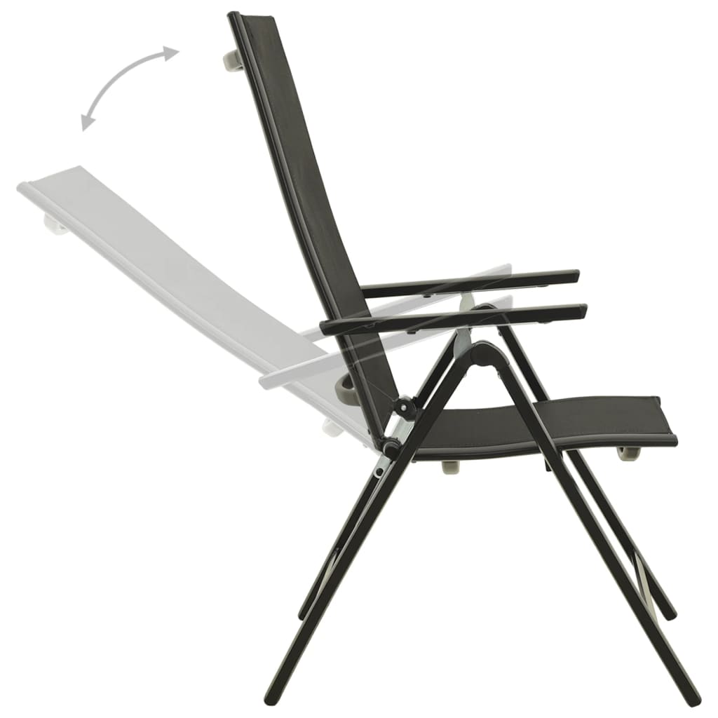 3-dijelni bistro set crni i antracit