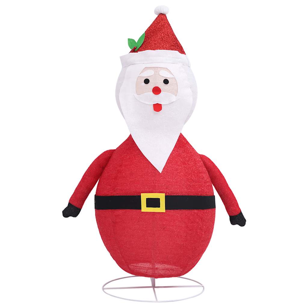 Ukrasna božićna figura Djeda Mraza LED luksuzna tkanina 120 cm