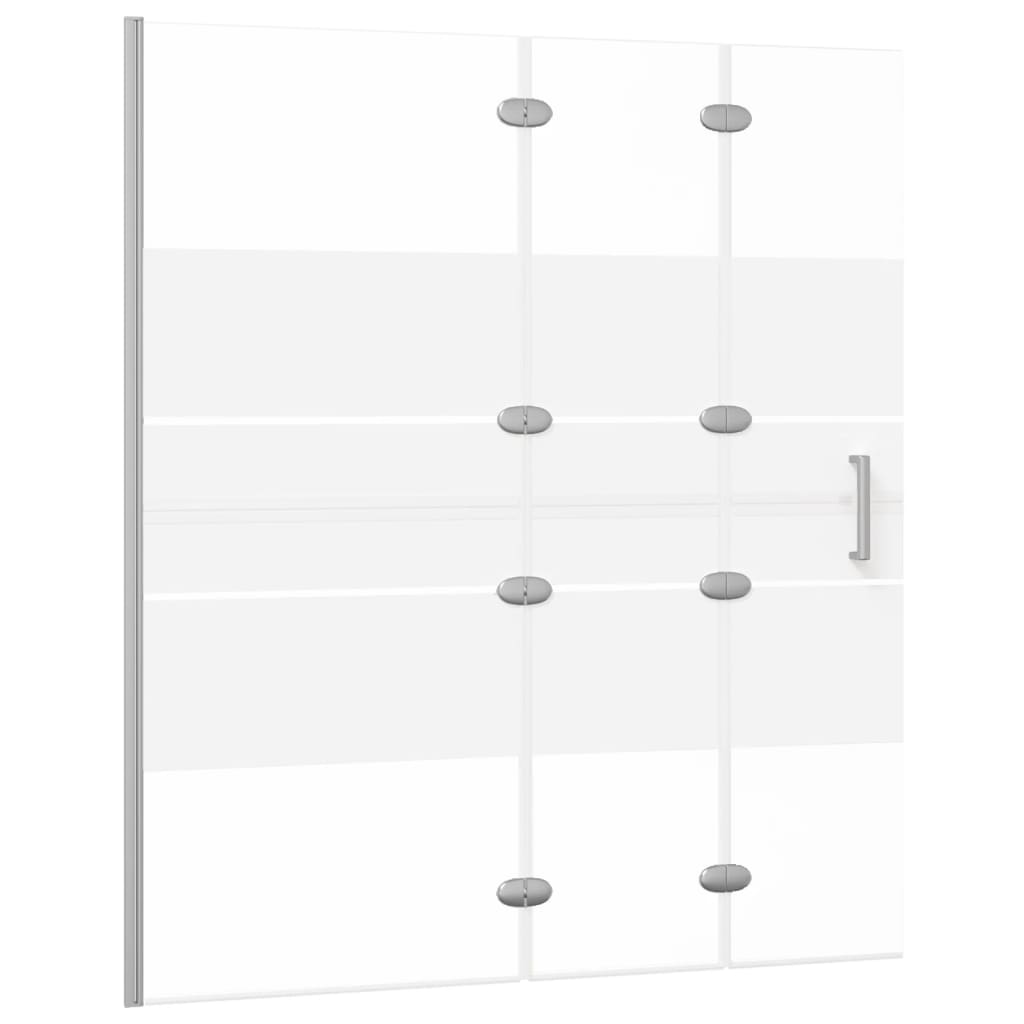 Sklopiva pregrada za tuš ESG 120 x 140 cm bijela