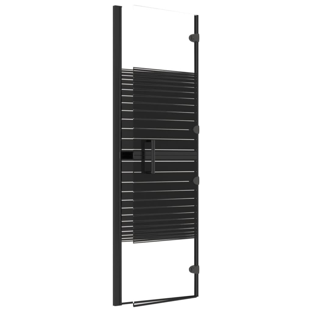 Sklopiva pregrada za tuš ESG 100 x 140 cm crna