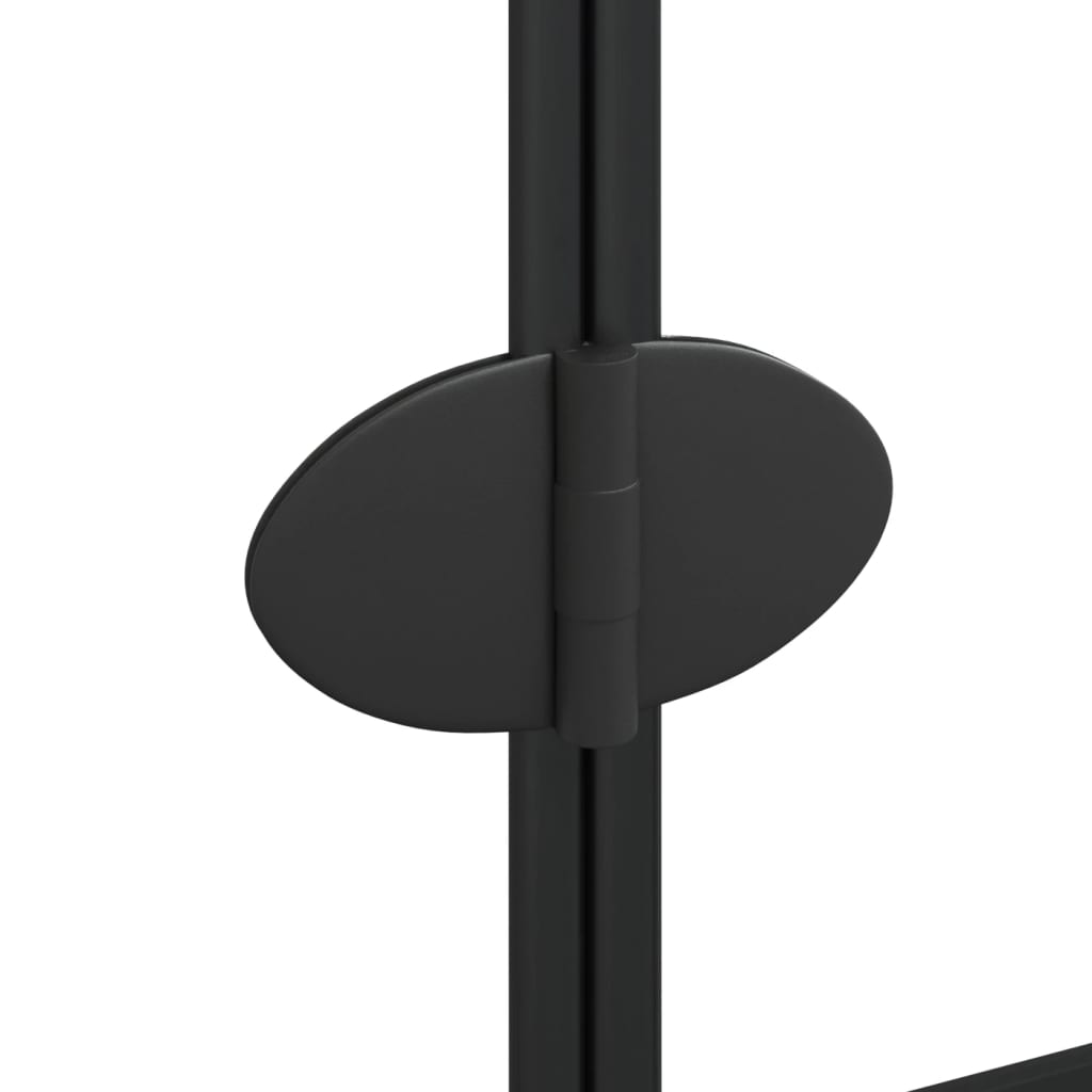 Sklopiva pregrada za tuš ESG 80 x 140 cm crna