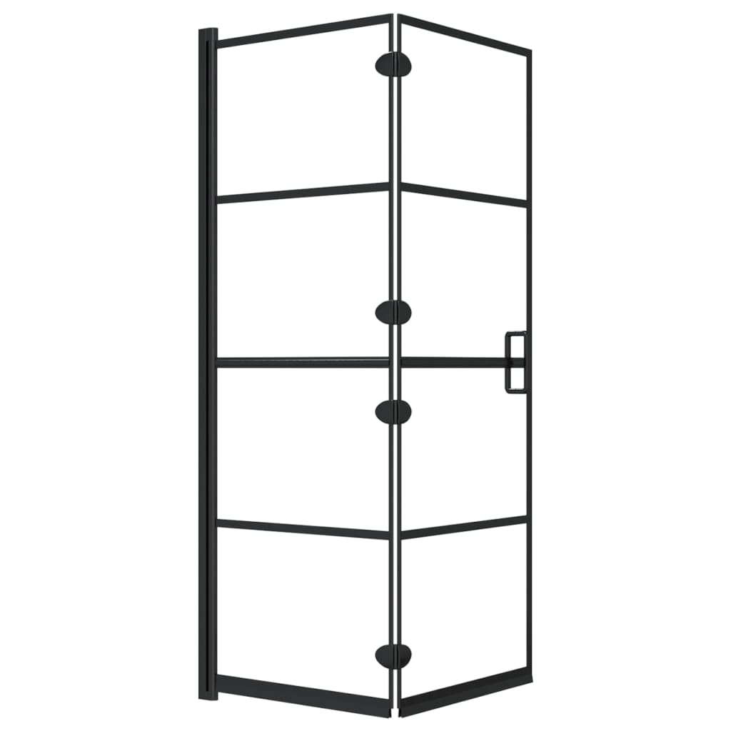 Sklopiva pregrada za tuš ESG 100 x 140 cm crna