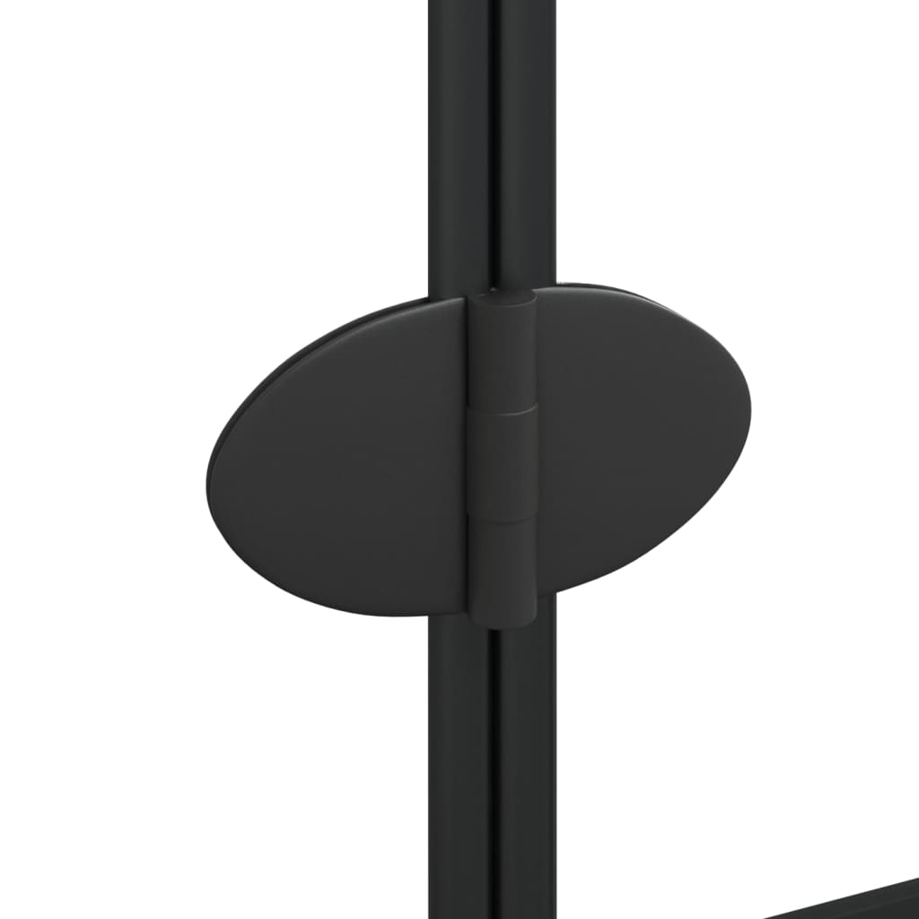 Sklopiva pregrada za tuš ESG 100 x 140 cm crna
