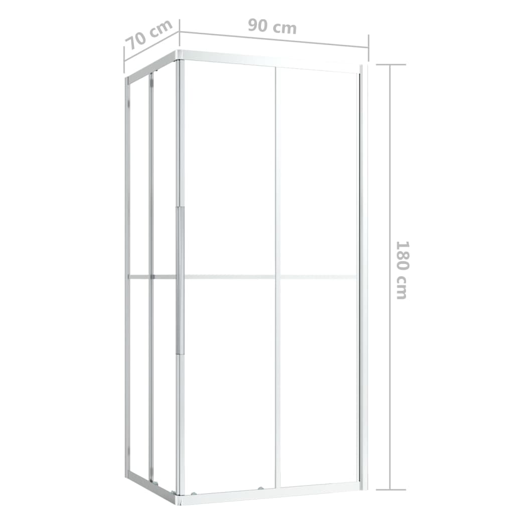 Tuš-kabina ESG 90 x 70 x 180 cm