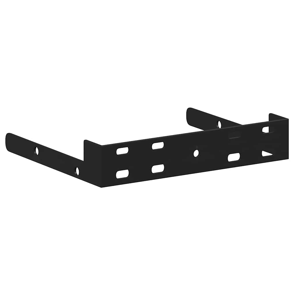 Plutajuće zidne police 4 kom hrast i bijele 23x23,5x3,8 cm MDF