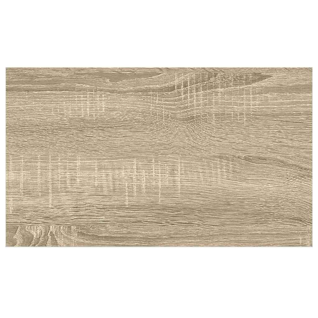 Plutajuće zidne police 2 kom hrast i bijele 50x23x3,8 cm MDF