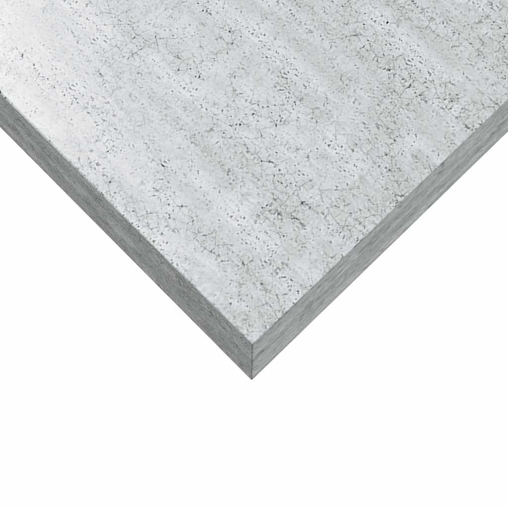 Plutajuće zidne police 2 kom boja betona 50 x 23 x 3,8 cm MDF