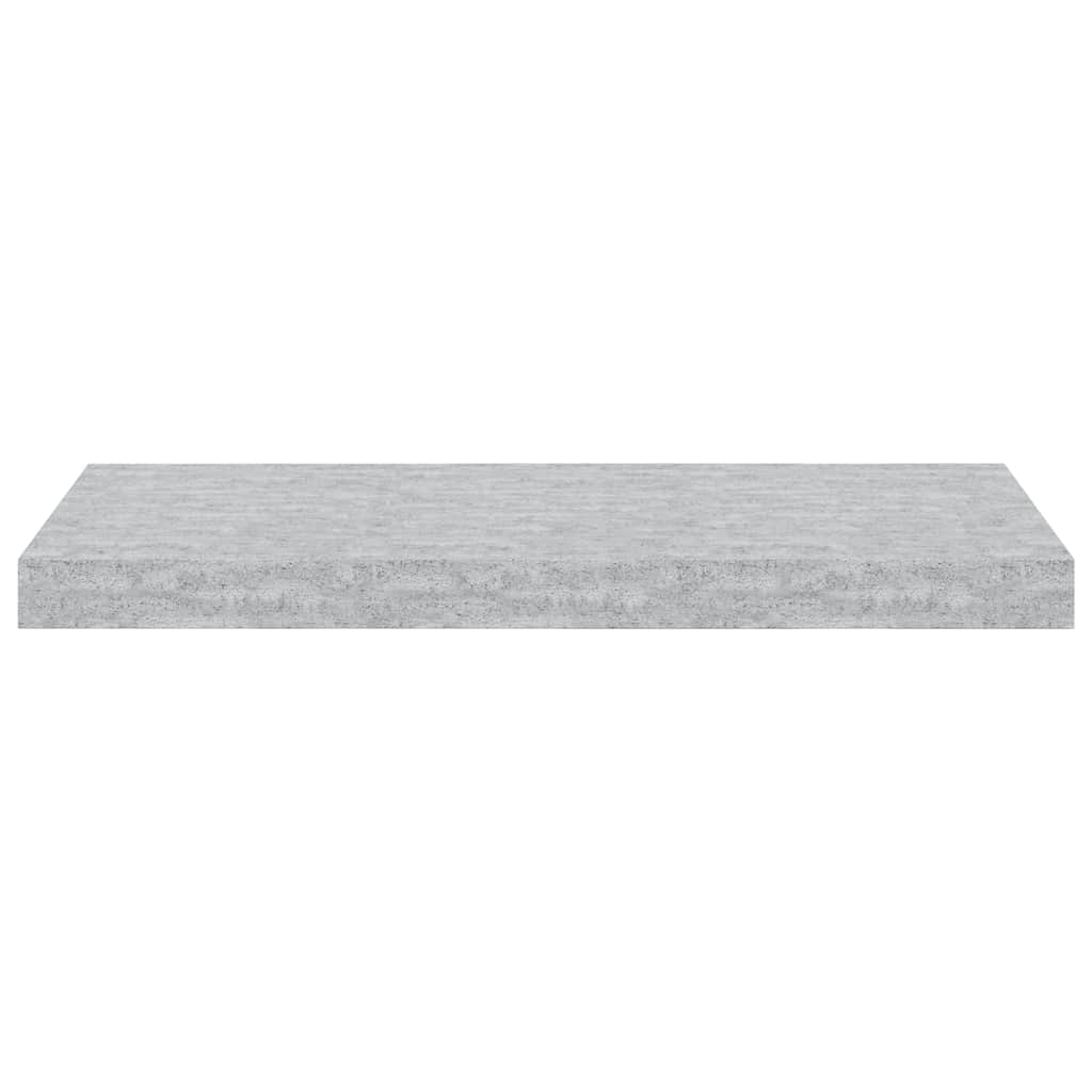 Plutajuća zidna polica siva boja betona 60 x 23,5 x 3,8 cm MDF