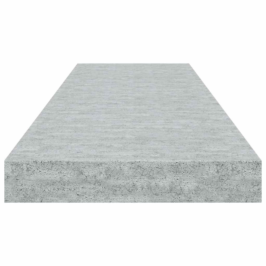 Plutajuća zidna polica siva boja betona 80 x 23,5 x 3,8 cm MDF
