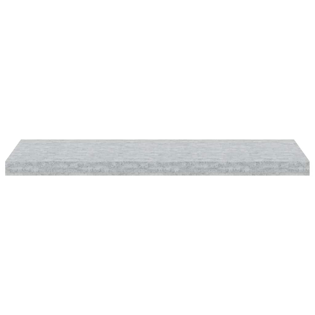 Plutajuće zidne police 4 kom boja betona 80 x 23,5 x 3,8 cm MDF