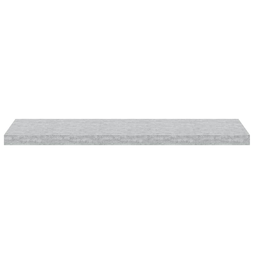 Plutajuća zidna polica siva boja betona 90 x 23,5 x 3,8 cm MDF