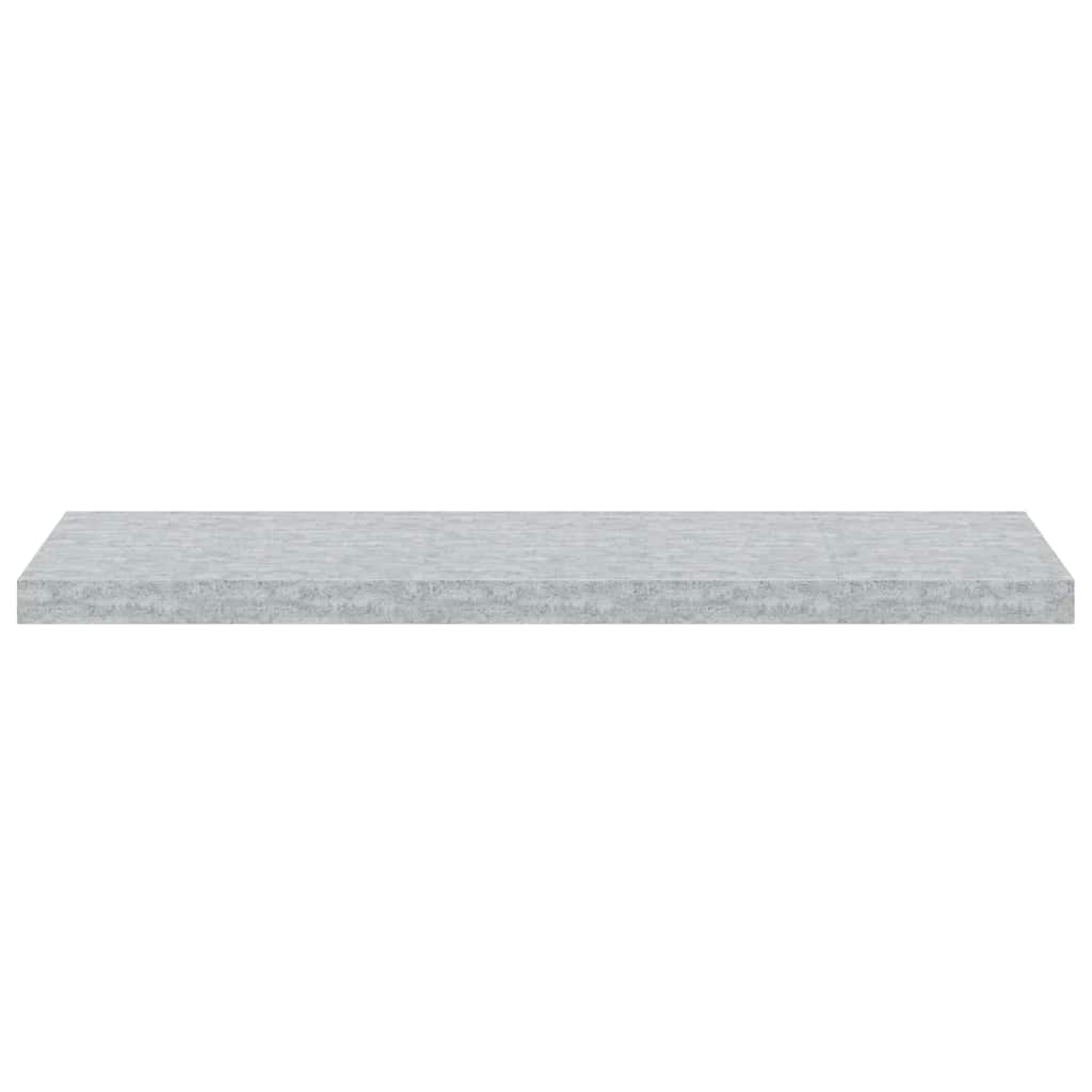 Plutajuće zidne police 4 kom boja betona 90x23,5x3,8 cm MDF