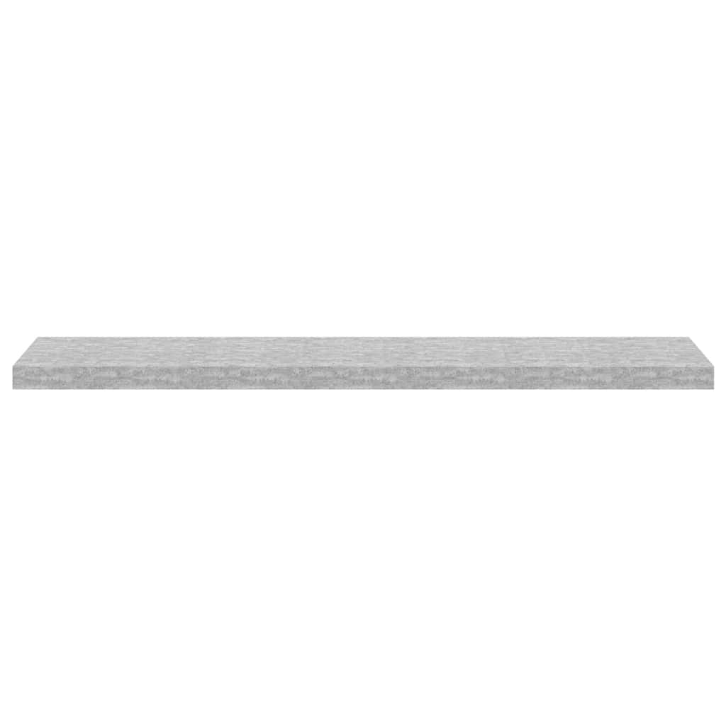 Plutajuća zidna polica siva boja betona 120 x 23,5 x 3,8 cm MDF