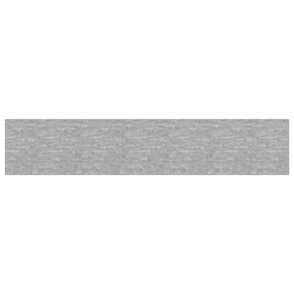 Plutajuća zidna polica siva boja betona 120 x 23,5 x 3,8 cm MDF