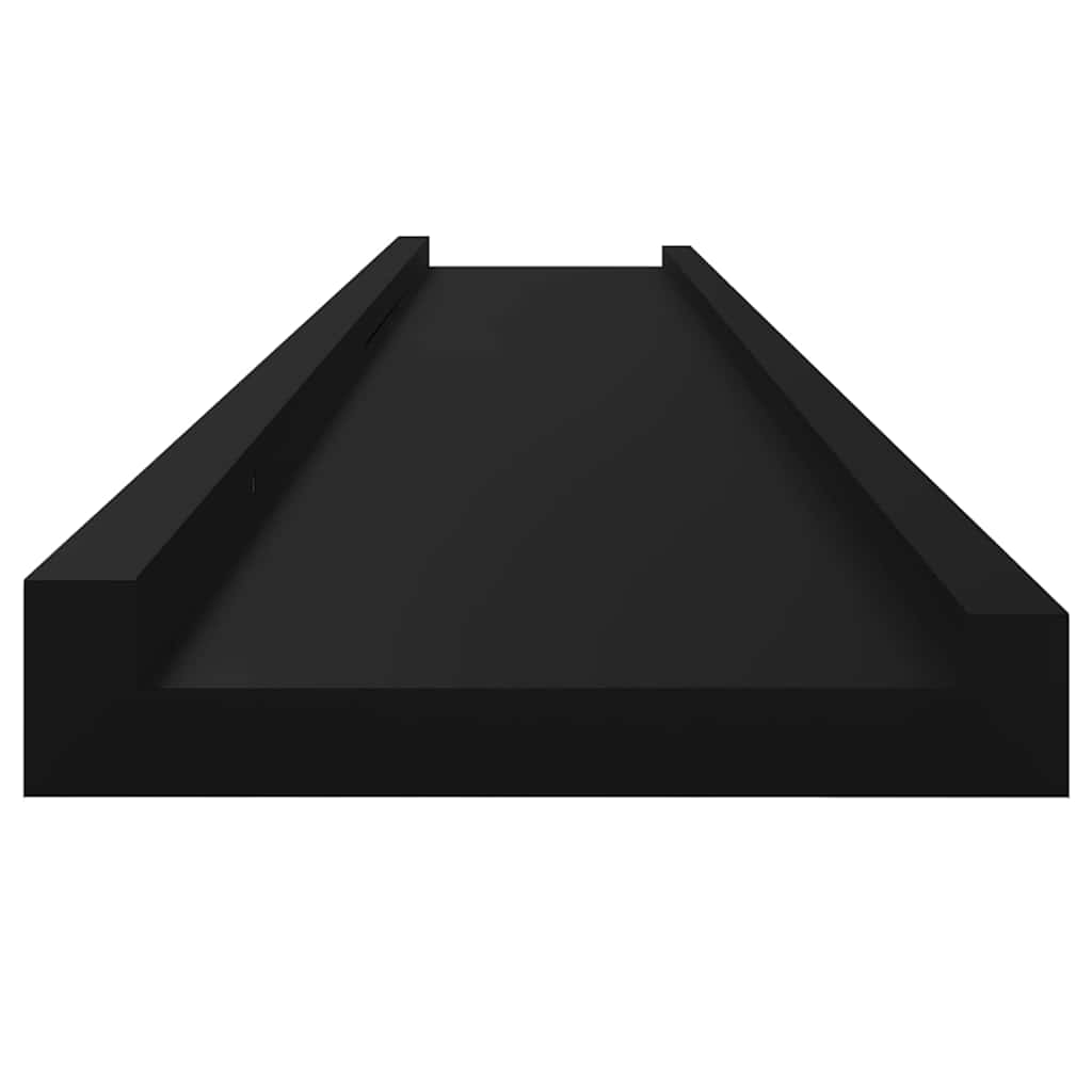Zidne police 2 kom crne 115 x 9 x 3 cm